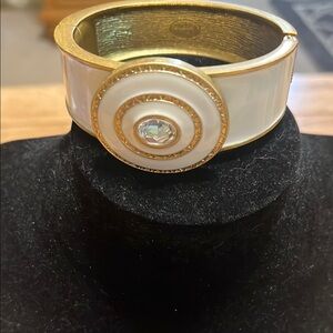 Lia Sophia Elegant White and Gold Bracelet